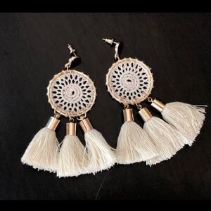 Boho Tassel Dreamcatcher Earrings